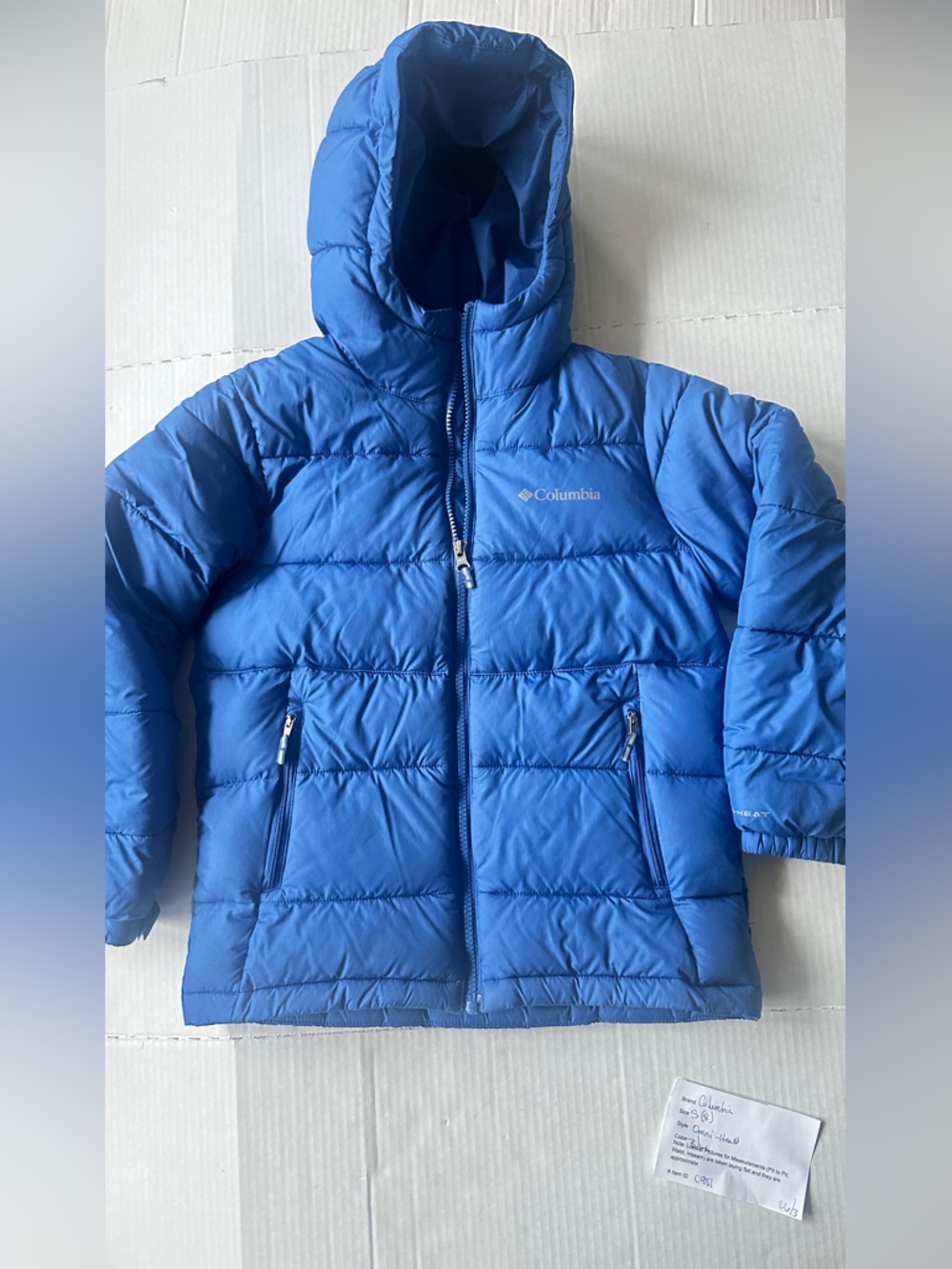 Columbia‎ Kids Royal Blue Hooded Puffer Jacket (8)